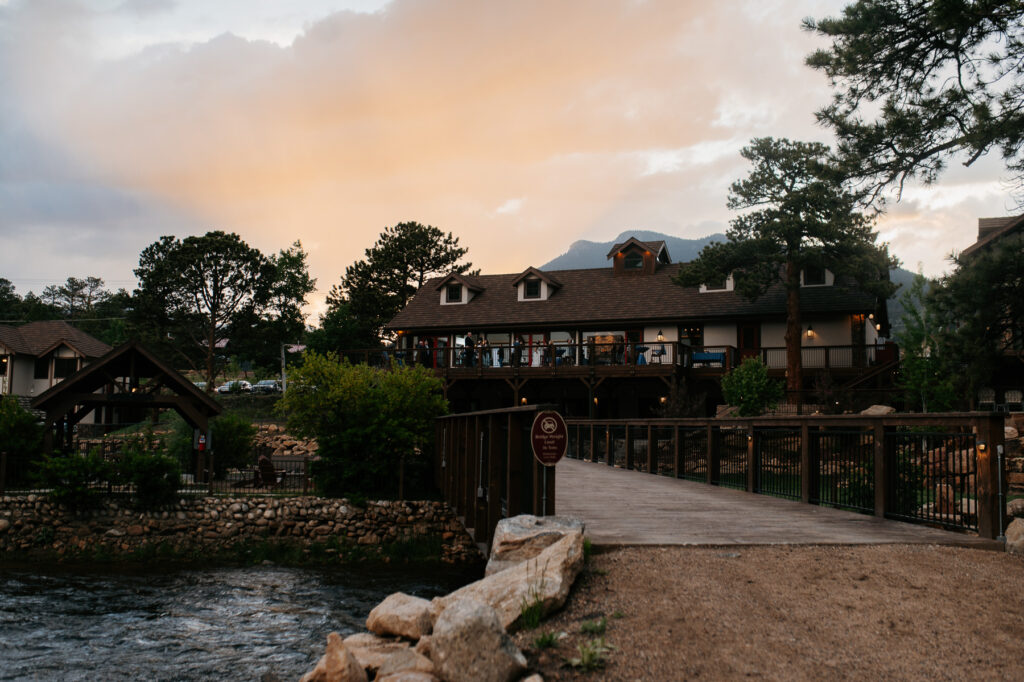 Colorado wedding photographer Estes Park The Landing Rocky Mountain National Park